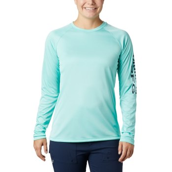 Columbia Sweater Dames, PFG Tidal Heather Long Sleeve Donkerblauw, 19RGVKFZE